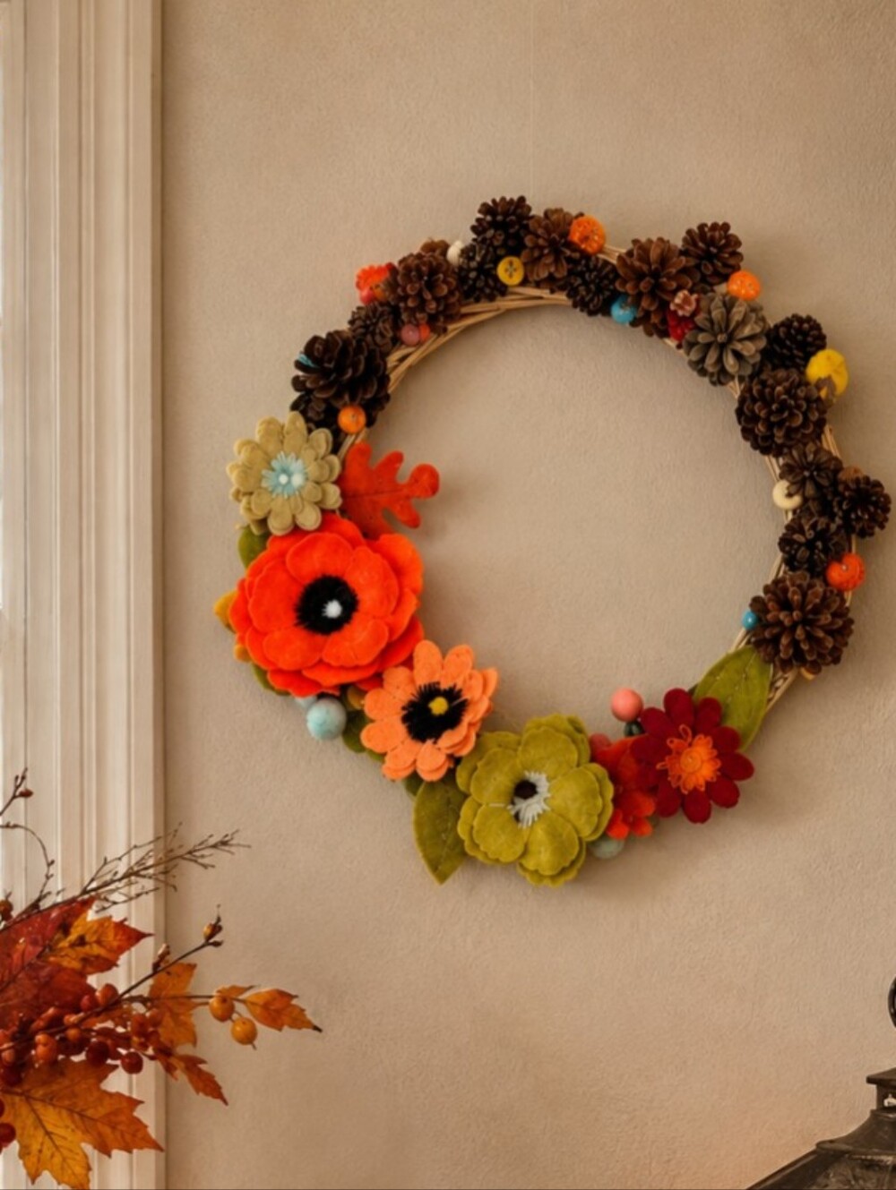 🍁Autumn Wreath | 12" Vine Diameter | Handcrafted